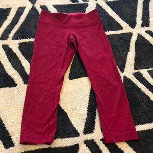 RED LULULEMON leggings